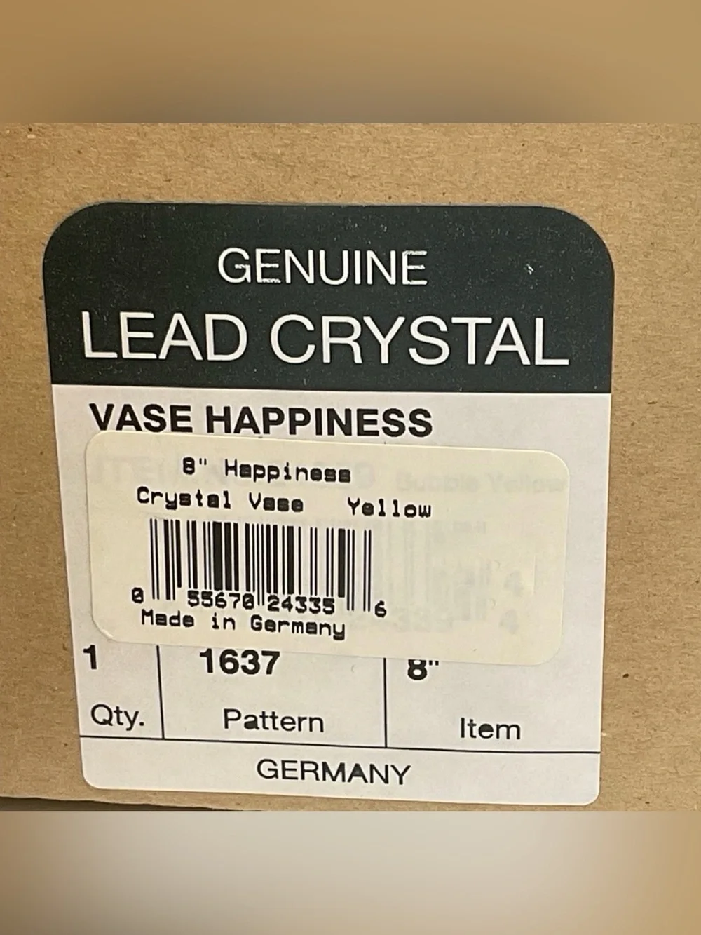 New In Box Vintage Bleikristall 24% Lead Crystal 